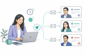 Recruiter sending timely updates to applicants