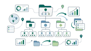 Abstract workforce structure, movement and department analytics