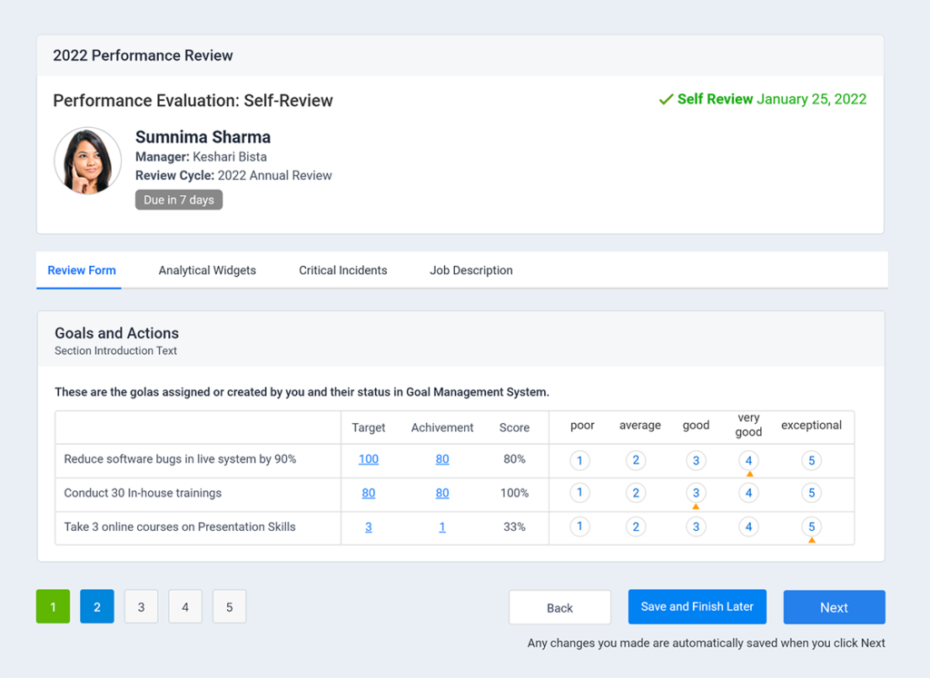 Performance Review Form